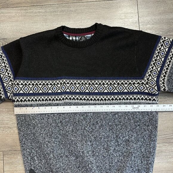 Point Zero Size XXL Shirt Pullover Gold Black Label Button Gray Black Blue - Picture 4 of 6